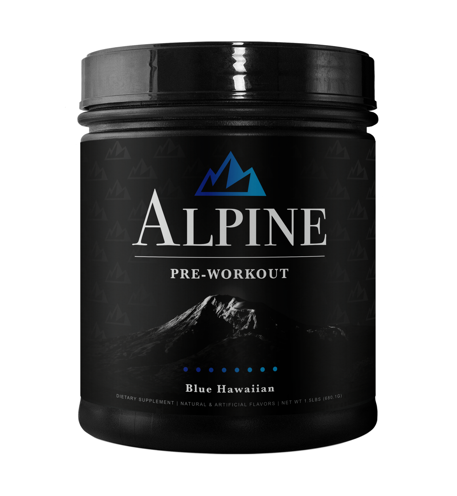 Alpine Health Blue Hawaiian Pre Workout Supplement Tub