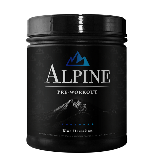 Alpine Health Blue Hawaiian Pre Workout Supplement Tub